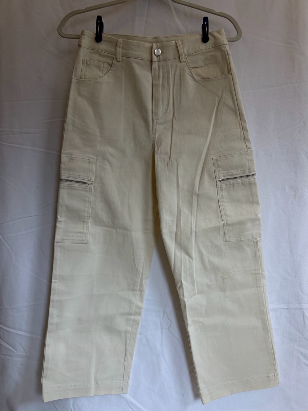REVOLVE Line & Dot Cream Cargo Pants
